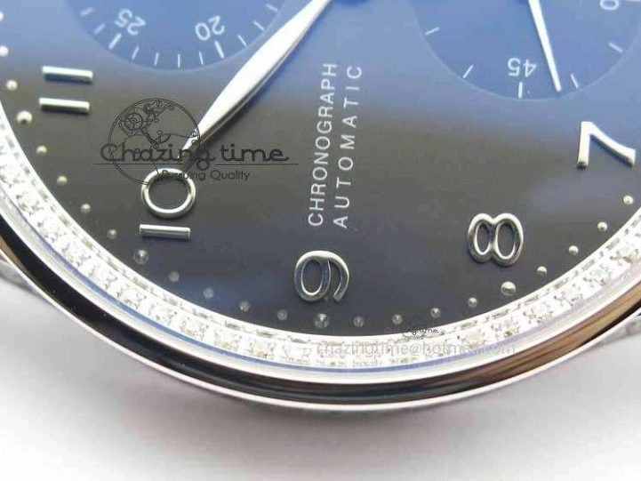 MIROTIME 0403 Unique Portuguese IW3714 Diam ZF V2 1:1 Best Edition Gray Dial On Brown Leather Strap A79350 (Slim Movement) 7250